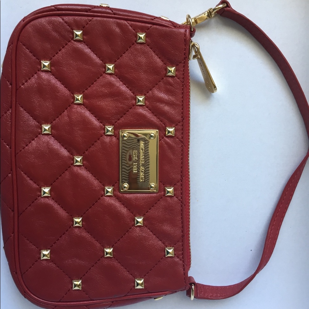 Studded Michael Kors Purse/Wristlet